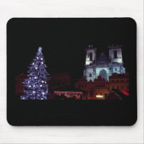 Old Town Square Christmas mousepads