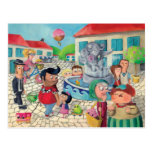 Old Town Square full of Sweets Post Card