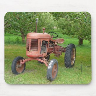 Old Tractor in the Orchard mousepad