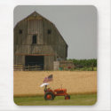 Old Tractor Patriotic Mousepad: Allis Chalmers