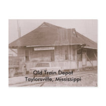 Old Train Depot Taylorsville, Mississ... postcards by TonyMyrick Old Train Depot Taylorsville, Mississ... postcards