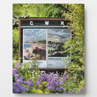 OLD TRAIN STATION SIGNS PHOTO PLAQUES