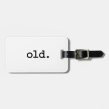 old. travel bag tags