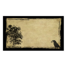 Old Tree, Crow & Star- Prim Biz Cards Business Cards