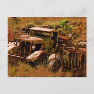 Old Truck, Ghost Town near Jerome, Arizona postcard