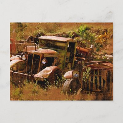 Old Truck Ghost Town near Jerome Arizona Postcards by kdpurdy