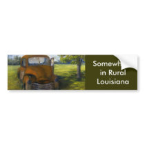 Old Truck in Louisiana Field, Fine Art bumper stickers by Artist_Lenora Old Truck in Louisiana Field, Fine Art bumper stickers