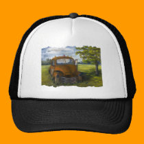 Old Truck in Louisiana Field, Fine Art hats