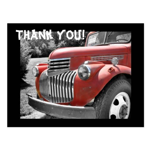 Old Truck Post Card