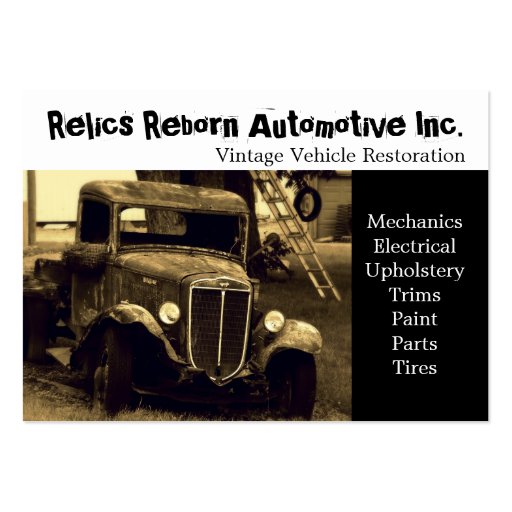 Old Truck  Repair Shop Business Cards