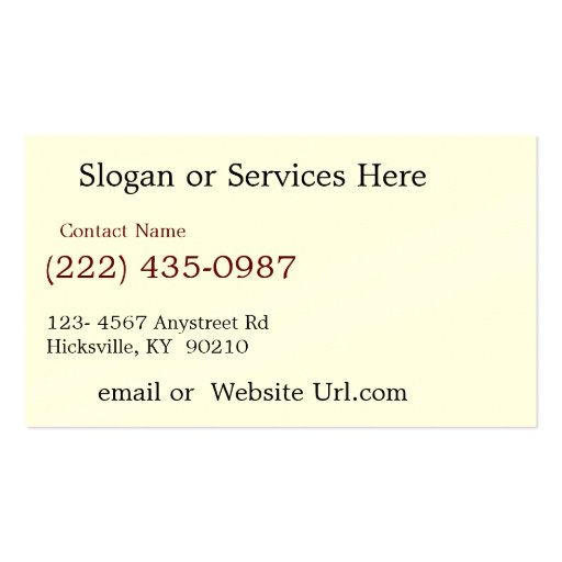 Old Truck Under the Tree Vintage Auto Business Card Template (back side)
