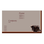 Old Typewriter business cards