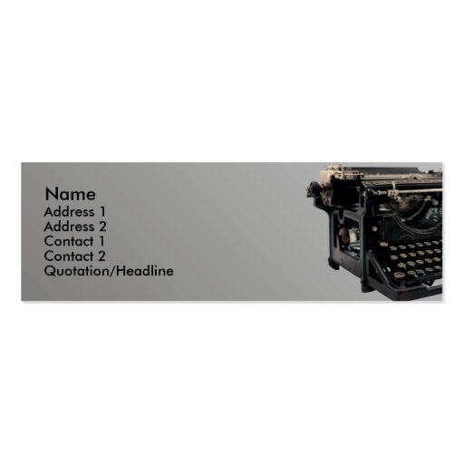 Old Typewriter Business Card