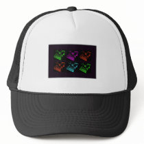 Old Typewriter Collage Hats