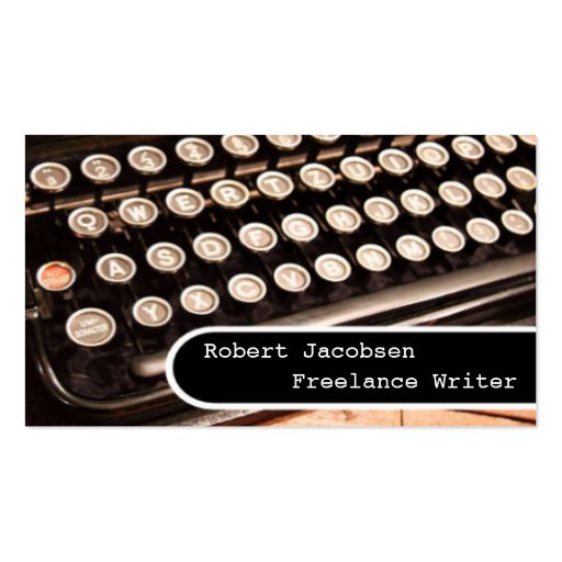 Old Typewriter Freelance Writer Business Cards