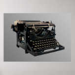 Old Typewriter Poster