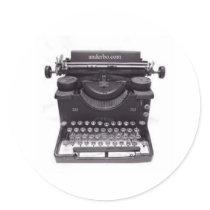 OLD TYPEWRITER stickers