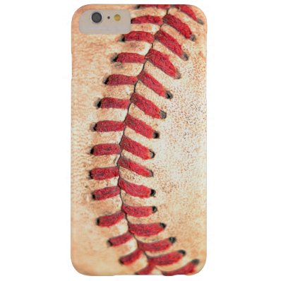 Old Vintage Baseball Ball Red Stitching Barely There iPhone 6 Plus Case