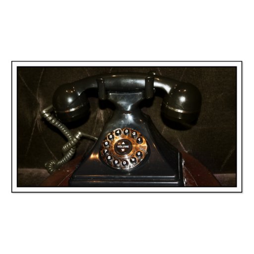 Old Vintage Dial-up Phone Business Card (front side)