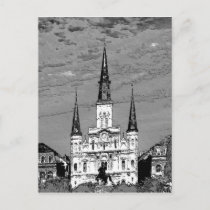 Old Vintage St Louis Cathedral French Quarter New postcards