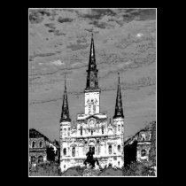 Old Vintage St Louis Cathedral French Quarter New postcards