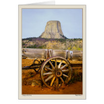 Old Wagon and Devil's Peak - Wyoming Cards