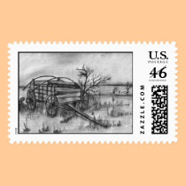 old wagon postage