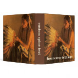 Old War Bonnet by Joseph Henry Sharp 3 Ring Binder