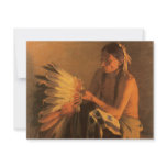 Old War Bonnet by Joseph Henry Sharp invitations