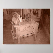 Old Washer Print