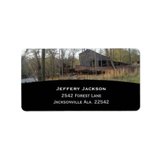 Old Watermill Address Labels label