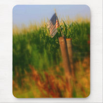 Old Weathered American Flag mousepad
