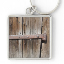 Old Weathered Wood and Rusty Metal Key Chains