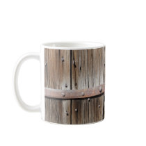 Old Weathered Wood and Rusty Metal Coffee Mugs