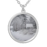 Old Well House in a Snow Storm Jewelry
