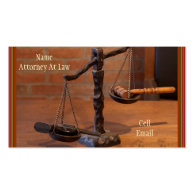 Old West Attorney Business Card (Matching Mug Too)