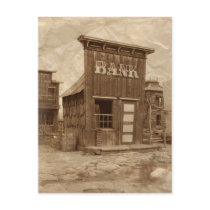 Old West Bank Sepia postcards