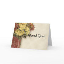Old West Boot Bouquet 3 Thank You card