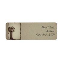 Old West Boot Bouquet Vintage Return Address Labels