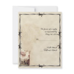 Old West Boots and Bouquets Response Card Personalized Announcement