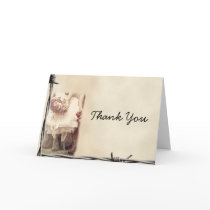 Old West Boots and Bouquets Thank You card