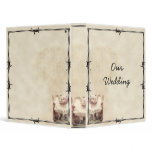 Old West Boots and Bouquets Wedding Album Binder