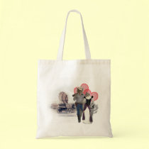 Old West 'Purrfect'  Cat Couple w/ Wagon bags