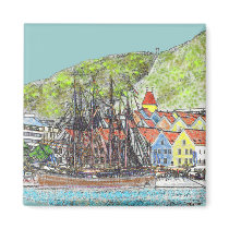 Old Wharf Magnet
