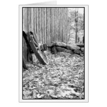 Old Wheel Greeting Cards