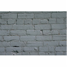 Old white brick wall photo sculpture