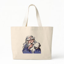 old white wizard merlin tote bag