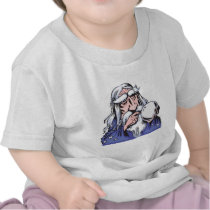 old white wizard merlin t-shirt