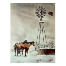 OLD WINDMILL by SHARON SHARPE Post Card