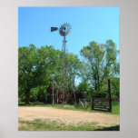 Old Windmill Poster